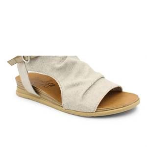 NEW BLOWFISH women's kiki nana flat sandal in zinc